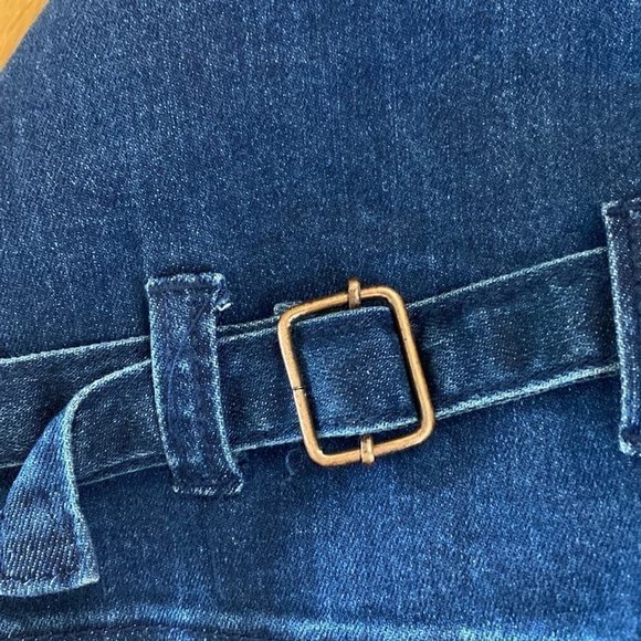 Ashro denim embroidered jacket size 14 button jean jacket or blazer - Picture 6 of 8